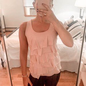 Pink Sparkly Layered Tank Top